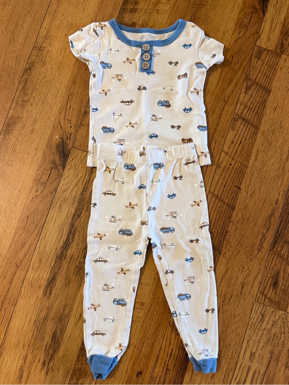 chick pea Kids Pajama Set - Car Print